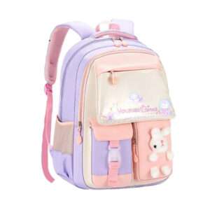 MOCHILA ESCOLAR KAWAII CONEJO ROSADA (JTBOL062-1)