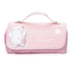 CARTUCHERA ESCOLAR KAWAII 3D ROSADO (JTBOL064ROS)