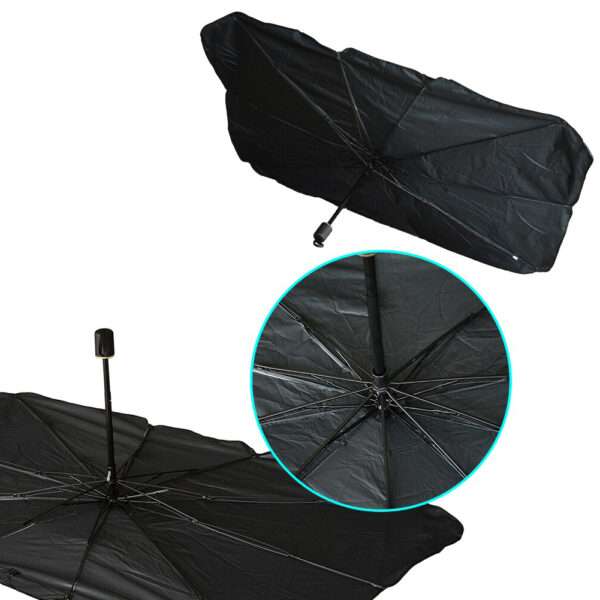PARASOL PARAGUA DE AUTO PROTECCION UV 130x70CM NEGRO (JTHOG259) - Image 2