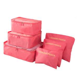 SET 6 PIEZAS ORGANIZADOR DE VALIJA ROSADO (JTHOG826ROS)