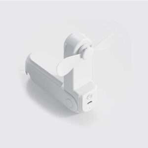 MINI VENTILADOR PORTATIL 2 EN 1 CON LUZ BLANCO (JTVENT034)