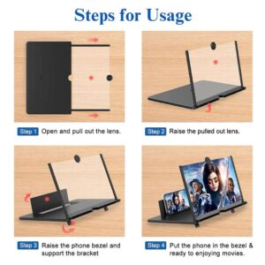 PANTALLA LUPA AMPLIFICADOR PARA CELULAR 9'' NEGRO (JTACCEL325NEG)