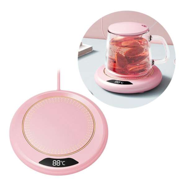 BASE CALENTADORA PARA TAZAS USB ROSA (JTBAZ377ROS)