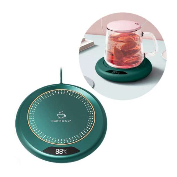 BASE CALENTADORA PARA TAZAS USB VERDE (JTBAZ377VER)