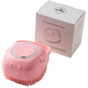 CEPILLO SILICONA CORPORAL DISPENSADOR MASCOTA (JTHOG1018)