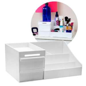 ORGANIZADOR DE COSMETICOS Y ESCRITORIO BLANCO (JTHOG858)