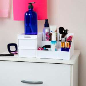 ORGANIZADOR DE COSMETICOS Y ESCRITORIO BLANCO (JTHOG858)