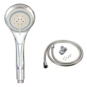 TELEFONO DUCHERO CON SOPORTE 1.5M PLATEADO REGULABLE (JTHOG931)