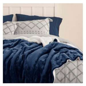 MANTA CORDERITO 1 PLAZA 200X150CM AZUL (JTHOG945AZUL)