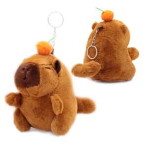 PELUCHE CAPIBARA COLGANTE CON MOVIMIENTO A CUERDA (JTJUG325)