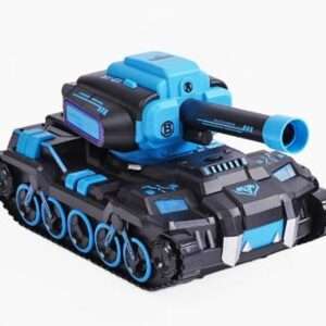 TANQUE A CONTROL REMOTO LANZA SPAY HIDROGEL LUZ Y SONIDO AZUL (JTJUG341)