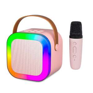 PARLANTE PORTATIL CON MICROFONO INALAMBRICO ROSADO (JTPAR994ROS)