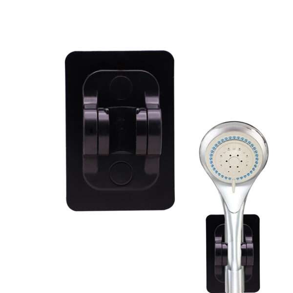 SOPORTE PARA CABEZAL DE DUCHA ADHESIVO NEGRO (REP-JV24265-ACC)