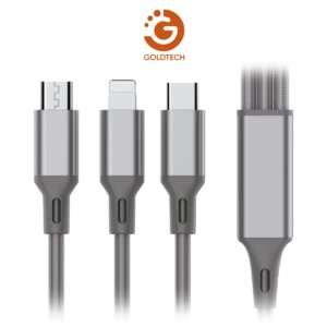 MULTICABLE GOLDTECH 3 EN 1 MICRO/ IPHONE/TIPO C (JTCABL401)