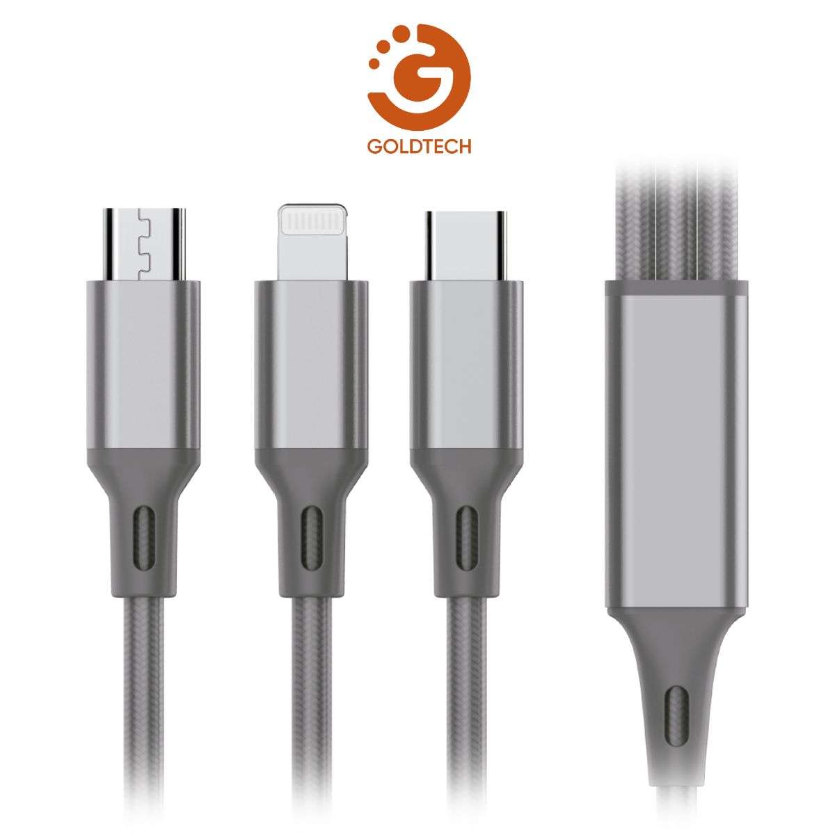 MULTICABLE GOLDTECH 3 EN 1 MICRO/ IPHONE/TIPO C (JTCABL401)
