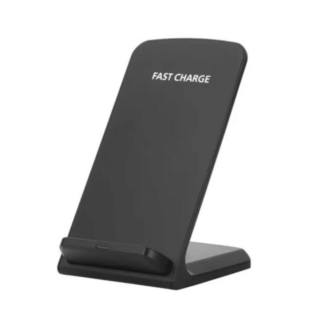 CARGADOR Y SOPORTE INALAMBRICO PARA CELULAR QI 15W NEGRO (JTCARG119)