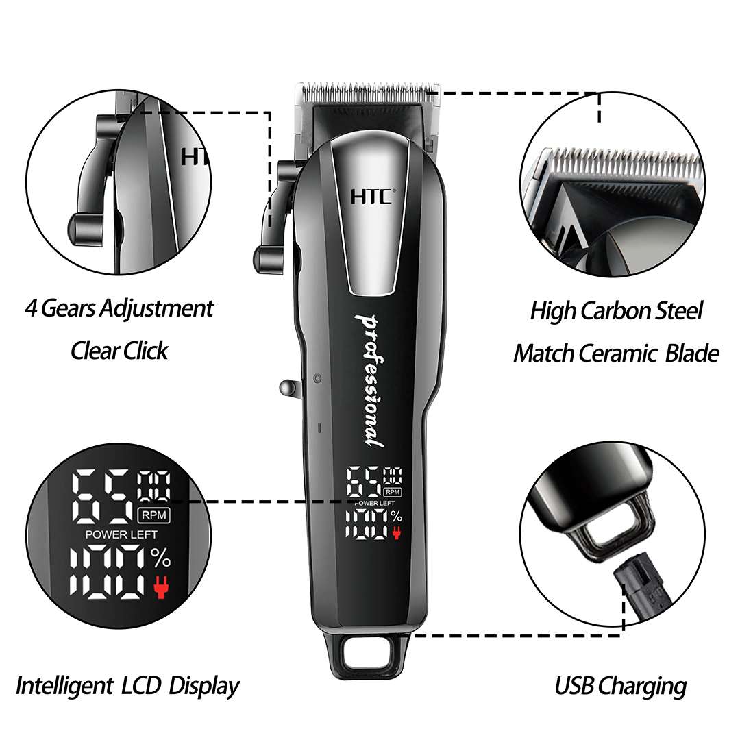 CORTA PELO INALAMBRICA HTC CT-8083 NEGRO (JTELEC192) - Image 3