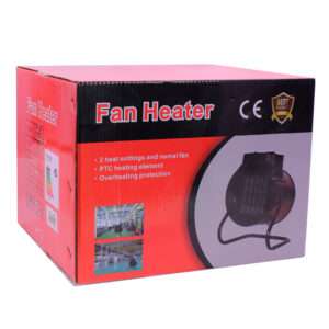 CALOVENTILADOR CAÑON ELECTRICO 2000W NEGRO (JTELEC419)