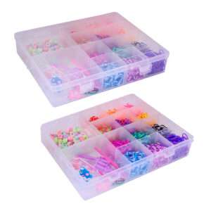KIT GOMITAS DE COLOR Y CUENTAS PARA CREAR PULSERAS (JTJUG349)