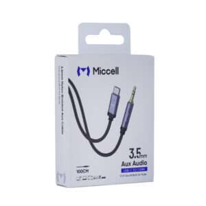 CABLE TIPO C A 3.5MM MICCELL VQ-AUX002 GRIS (JTMICC076)