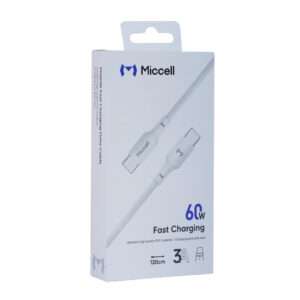 CABLE TIPO C a TIPO C MCCELL VQ-D126 60W BLANCO (JTMICC089)