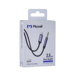 CABLE LIGHTNING A 3.5MM MICCELL VQ-AUX002 GRIS (JTMICC096)