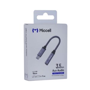CABLE ADAP TIPO C A 3.5MM MICCELL VQ-AUX004 (JTMICC097)