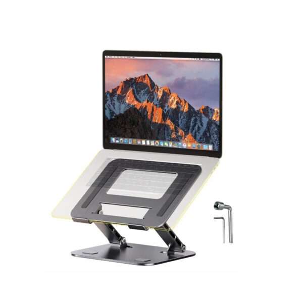 SOPORTE REGULABLE PARA NOTEBOOK 26X21,5CM GRIS (JTACCPC230GRI) - Image 2