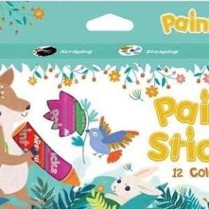 STICKS PARA PINTAR 12 UNIDADES DE COLORES (JTBABYAV007)