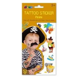 TATTO STICKERS PIRATS TATUAJES ADHESIVOS (JTBABYAV029)
