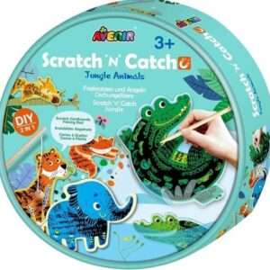 JUEGO 2 EN 1 SCRATCH N CATCH ANIMALS (JTBABYAV047)