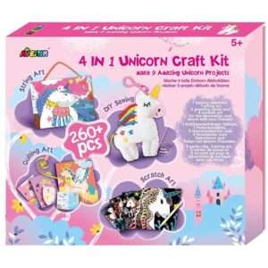 SET DE ARTE Y MANUALIDADES KIT CRAFT 4 EN 1 UNICORNIO (JTBABYAV061)