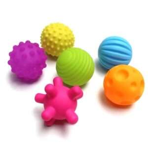 SET X6 PELOTAS PARA BAÑO CON DIFERENTES FORMAS (JTBABYQJ6001)