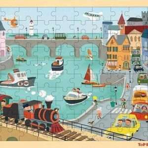PUZZLE DE MADERA DE CIUDADES 100 PIEZAS (JTBABYQJ6032)