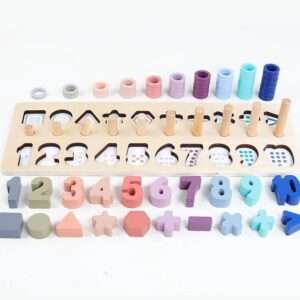 JUEGO EDUCATIVO MADERA C/NUMEROS MONTESSORI (JTBABYQJ6076)