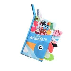 LIBRITO DE TELA CON COLAS Y TEXTURAS CON MORDILLO (JTBABYQJ6117)