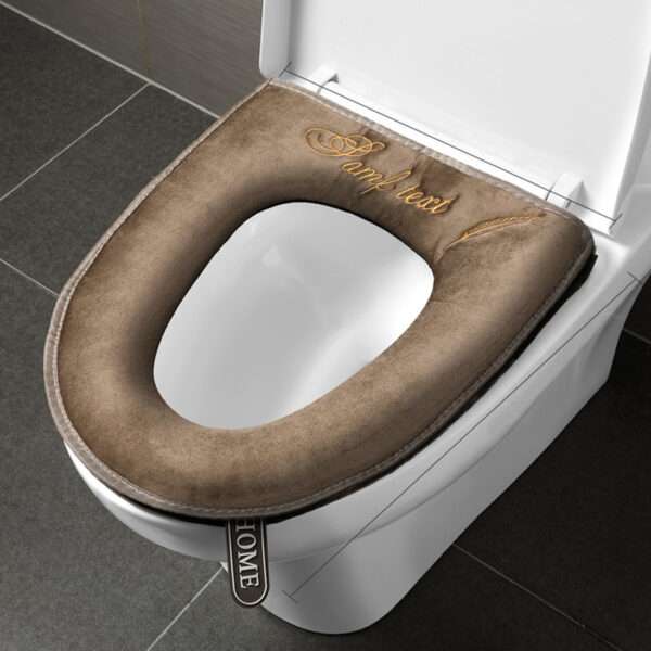 FUNDA PARA TAPA DE INODORO MARRON (JTHOG1023MAR) - Image 2