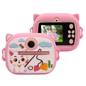 CAMARA DE FOTOS INFANTIL INSTANTANEA GATITO ROSADA (JTJUG316)