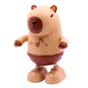 CAPIBARA BAILARIN LUZ Y SONIDO 20CM (JTJUG328)
