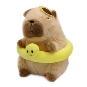 PELUCHE CAPIBARA LENTES SALVAVIDA AMARILLO (JTJUG329AMA)