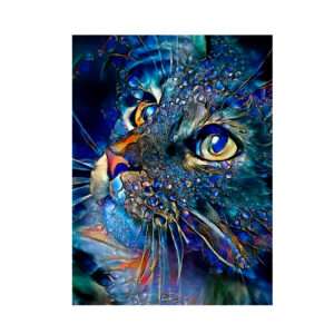 KIT PUZZLE DIAMANTE 5D DISEÑO GATO (JTJUG332-1)
