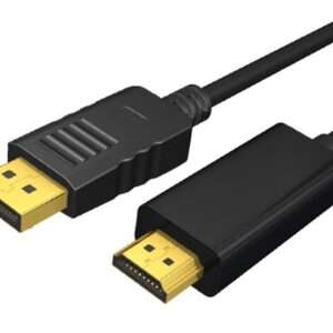 CABLE DISPLAYPORT A HDMI 1.8 METROS NEGRO (JTCABL113)