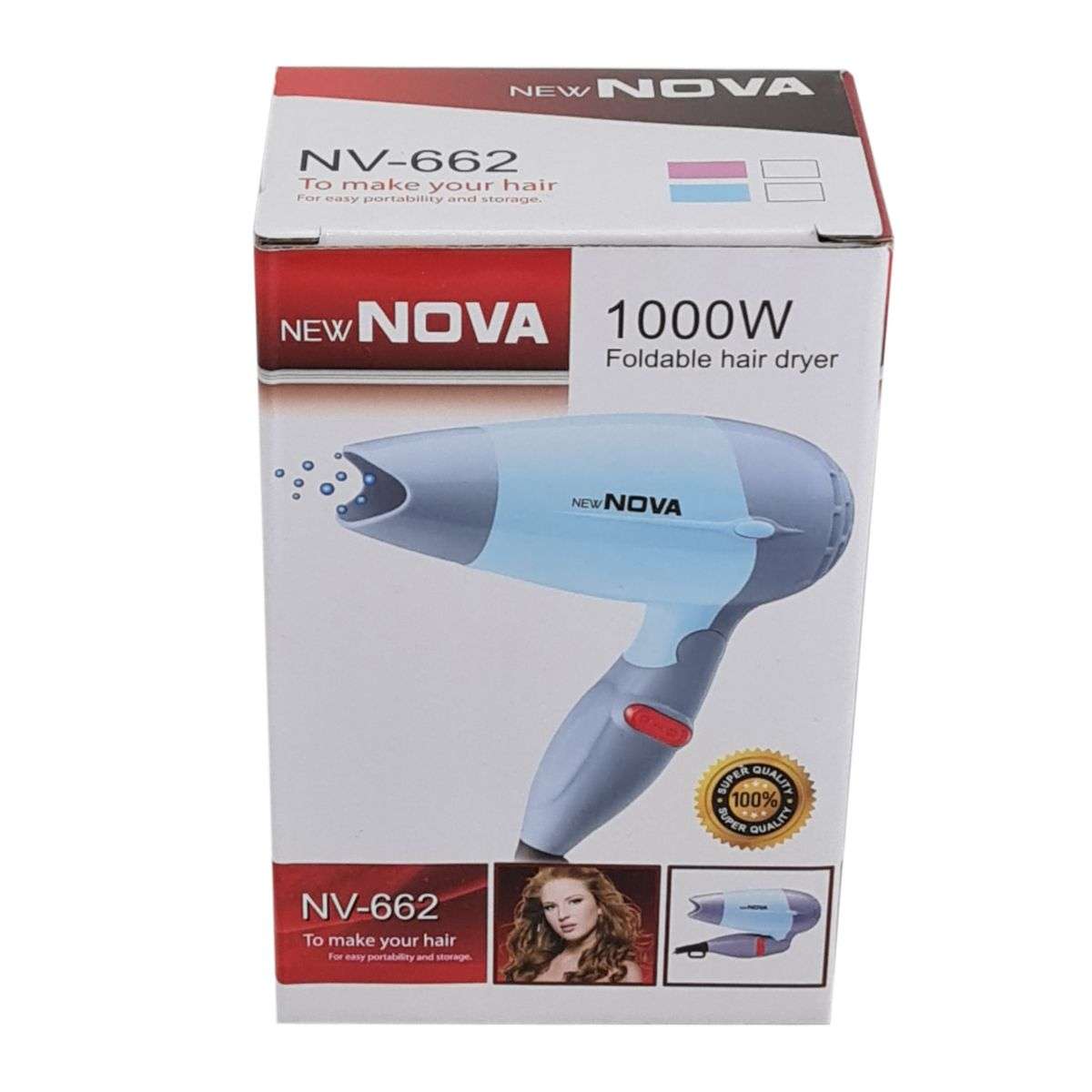 SECADOR PELO 1000W NOVA NV-662 (JTELEC028) - Image 4
