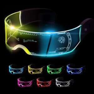 LENTES GAFAS CON LUZ LED DE VARIOS COLORES (JTLED016)