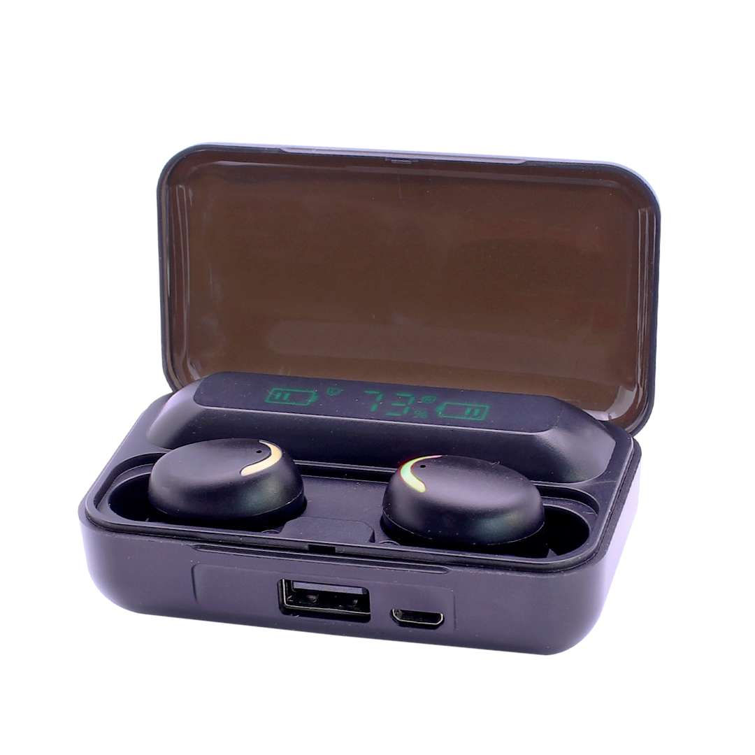 AURICULAR INALAMBRICO TWS BLUETOOTH TWS F9-5 NEGRO (JTMANO146)