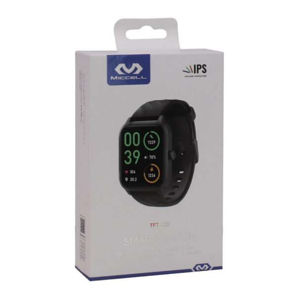 RELOJ SMARTWATCH MICCELL VQ-SM02 NEGRO (JTMICC082NEG) - Image 3