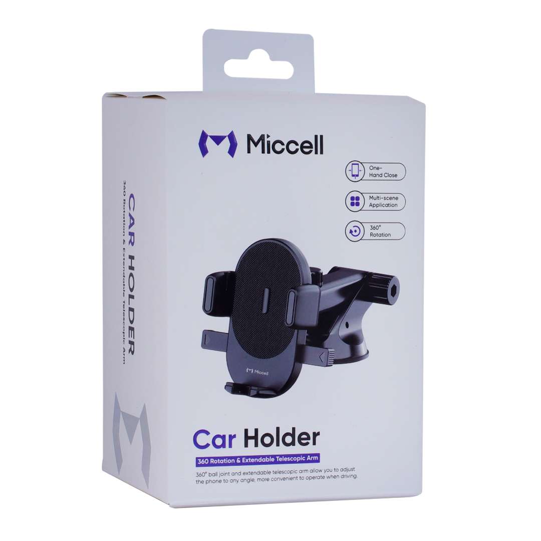 SOPORTE CELULAR PARA AUTO MICCELL VQ-CH09 VENTOSA NEGRO (JTMICC101) - Image 3