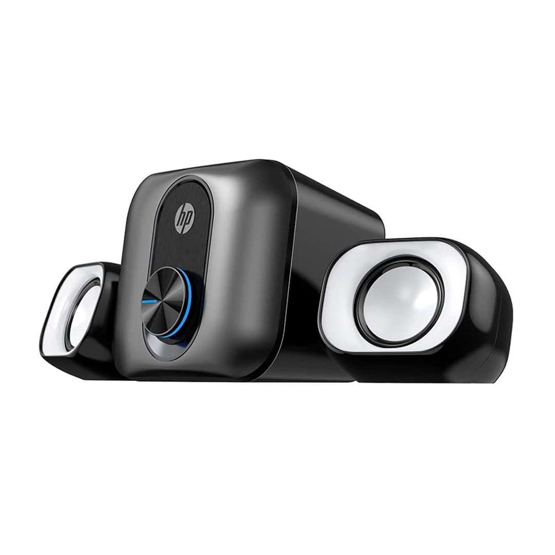 PARLANTE HP MULTIMEDIA DHS-2111S 2.1 LUZ LED USB 3.5 MM NEGRO (JTPAR389)
