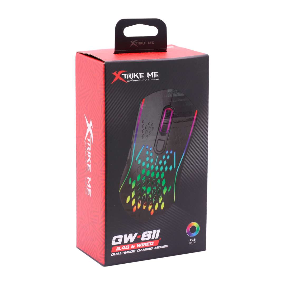 MOUSE INALAMBRICO GAMER XTRIKE ME GW-611 RGB NEGRO (JTXTRIKE136) - Image 4