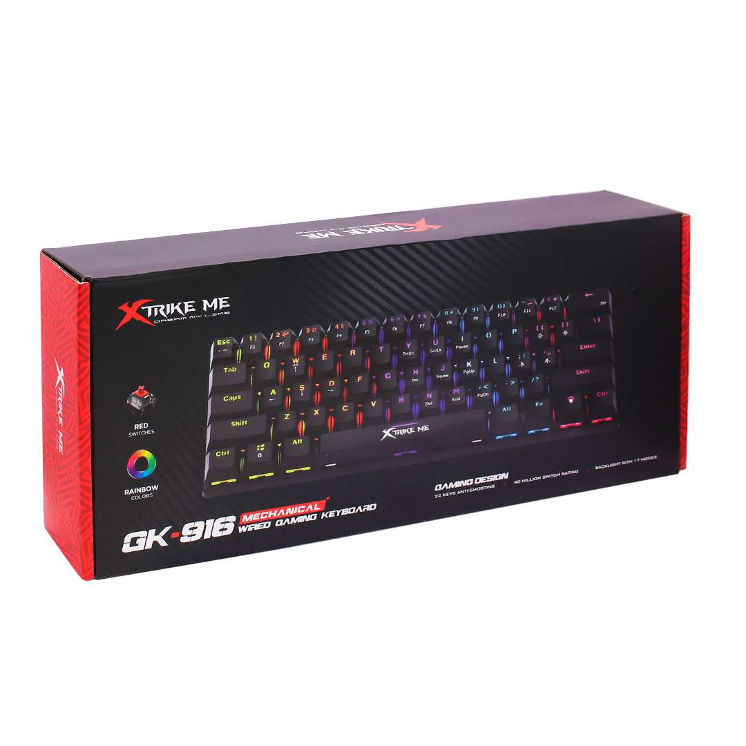 TECLADO GAMER MECANICO XTRIKE ME GK-916 RGB (JTXTRIKE137) - Image 2